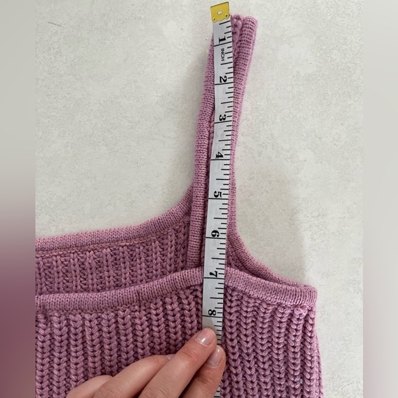 Aeropostale/ Knit crop top/ Lavender colour/ Stretchy/ Size US M - Picture 7 of 8